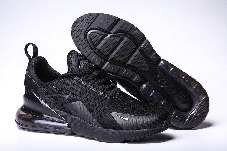 Women Nike Air Max Flair 270 Nano All Black Shoes